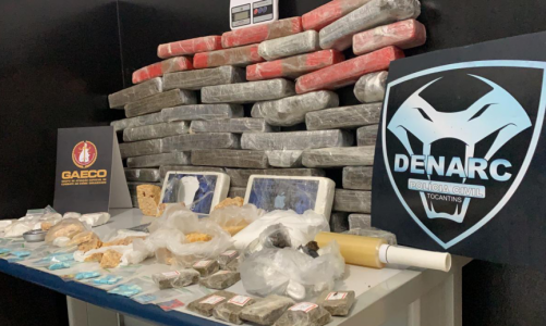 Operação da Polícia Civil em Palmas apreende mais de 42 quilos de drogas e prende três pessoas