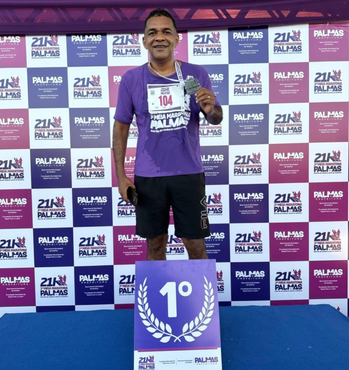 Vereador Waldson da Agesp conquista 1º lugar na categoria parlamentar da 3ª Meia-maratona de Palmas pelo Fim da Violência contra as Mulheres