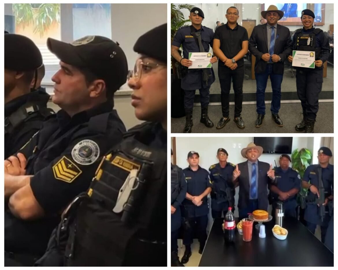 Vereador Dian Carlos faz homenagem a Agentes da Guarda Metropolitana de Palmas