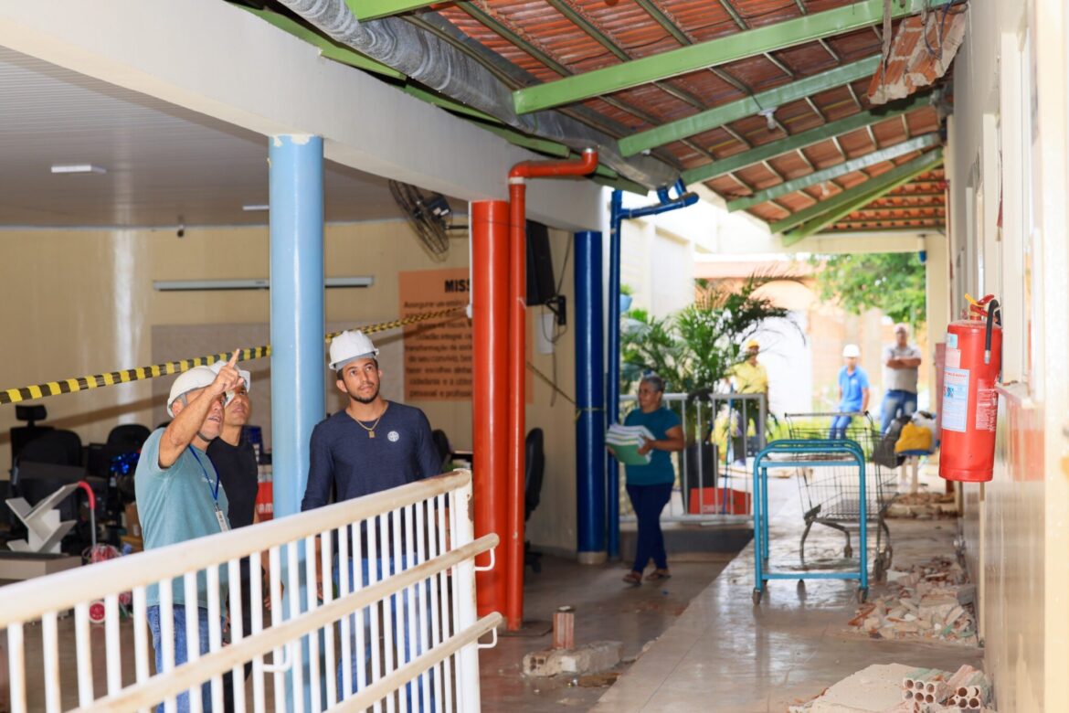Prefeitura de Palmas inicia restauração emergencial na Escola Municipal Sávia Fernandes Jácome