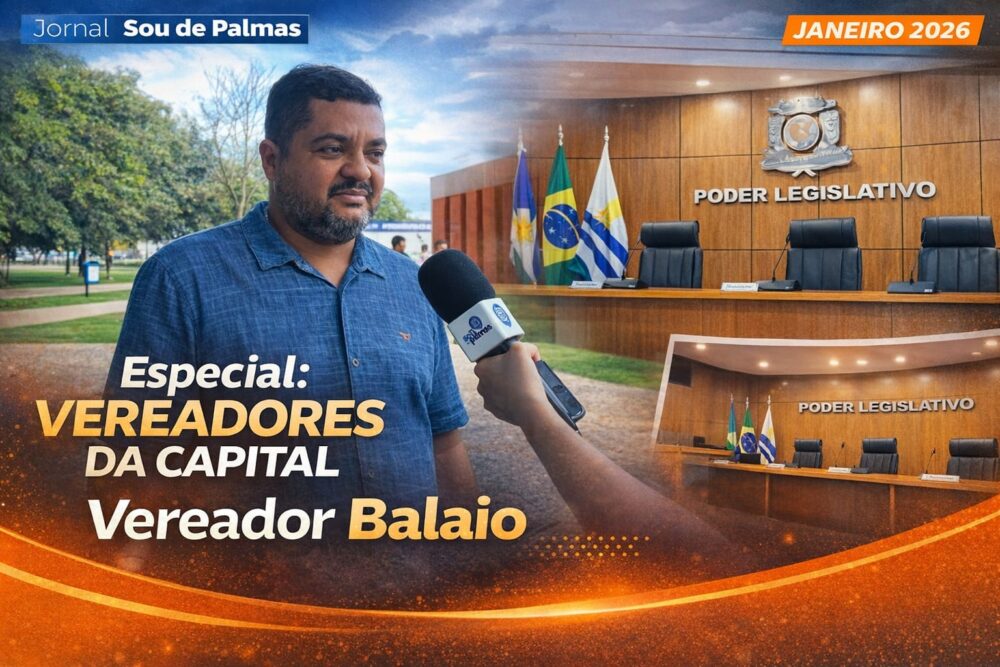 Após ano de desafios e escuta popular, vereador Balaio avalia mandato e diz que 2026 será de projetos mais estruturados em Palmas