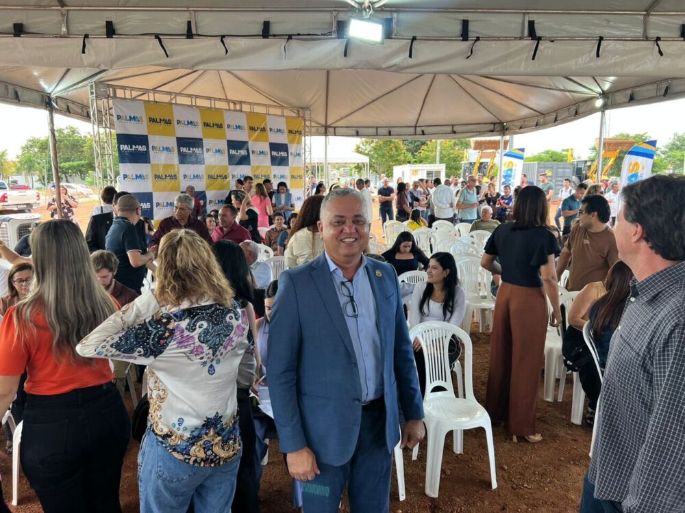 Vereador Eudes Assis participa do lançamento das obras do Centro de Educação e Saúde Inclusiva Sarah Gomes, em Palmas