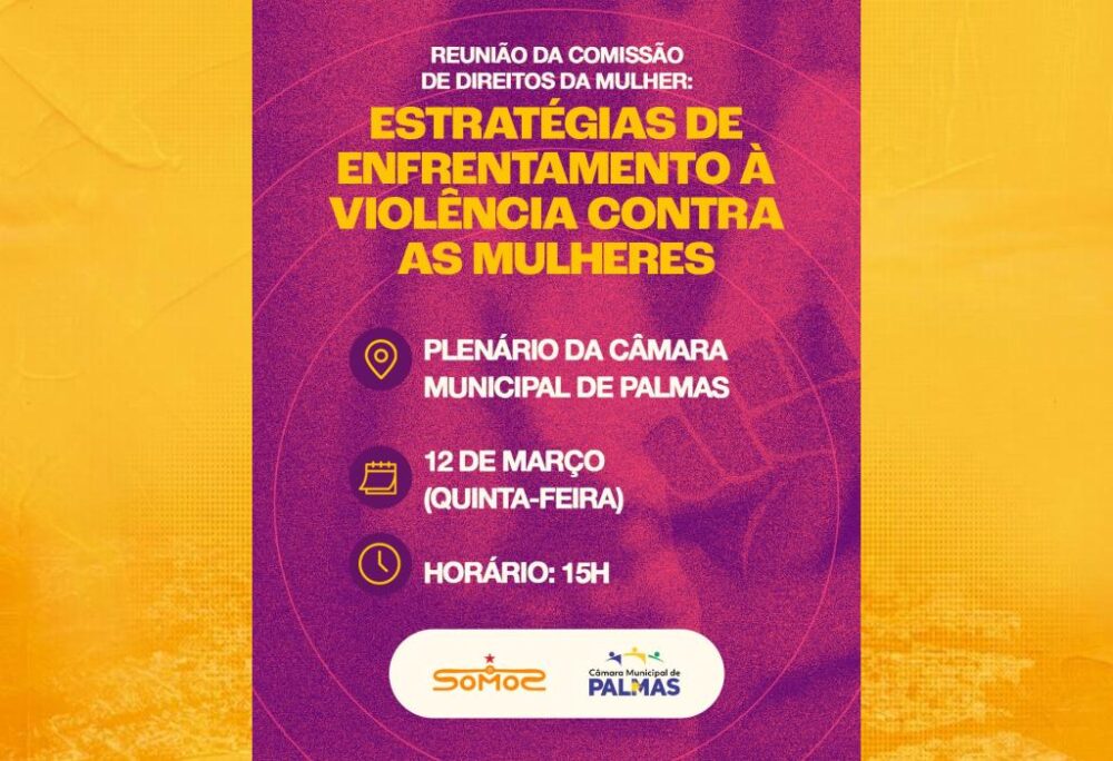 Após solicitação do Coletivo SOMOS, Comissão de Direitos da Mulher realiza reunião para debater estratégias de combate à violência em Palmas