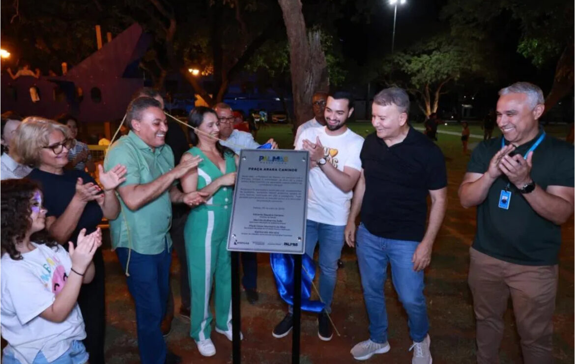 Marilon Barbosa participa da inauguração da praça Arara Canindé, na quadra ARSO 42 (405 Sul)